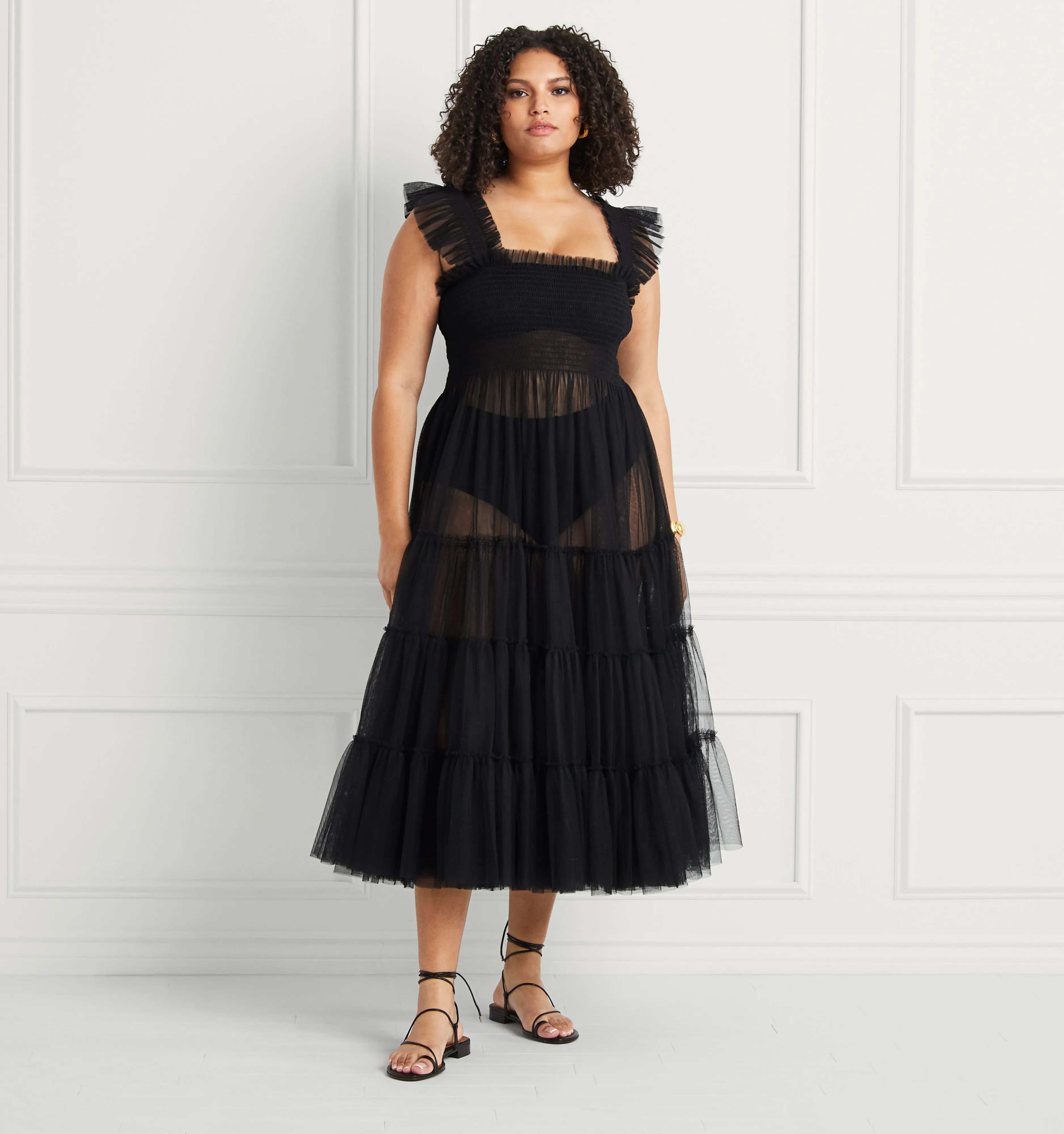 The Tulle Ellie Nap Dress - Black Tulle