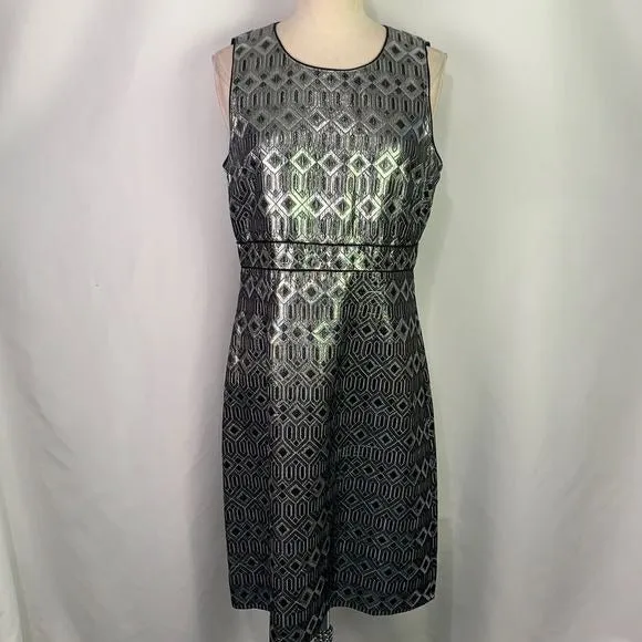 Tory Burchsilver print sheath dress