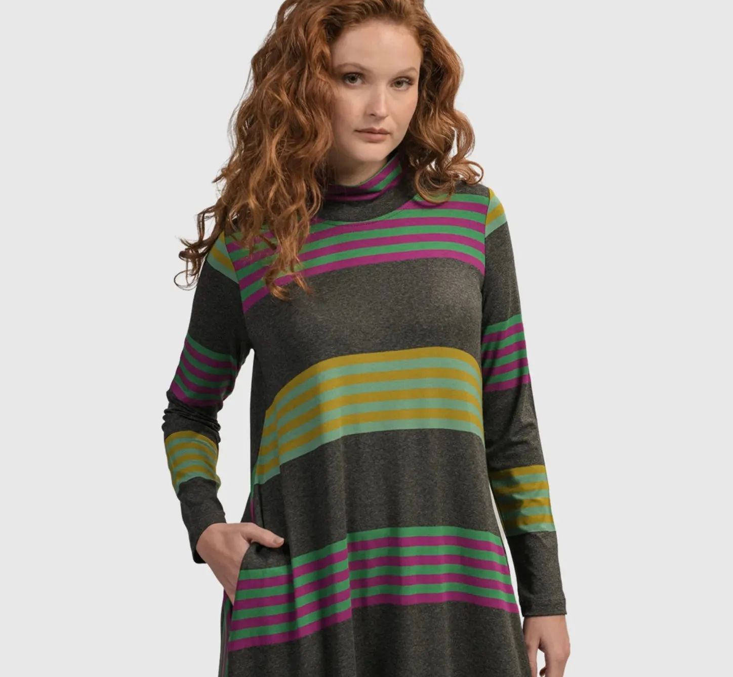 UD805S  Urban Pullover Stripe Dress