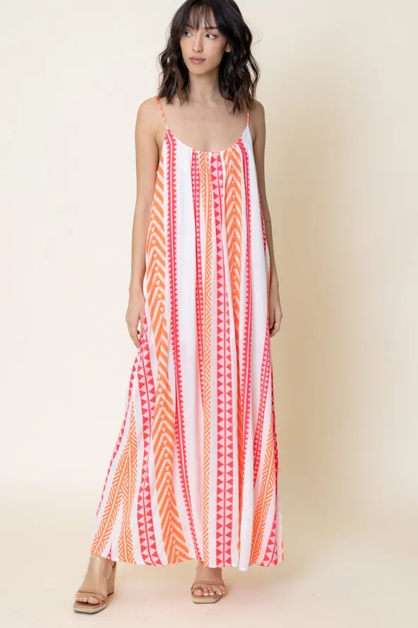 Verano Embroidered Maxi Dress