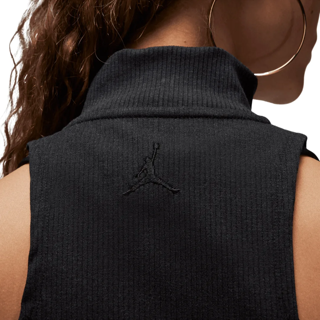 Women's Jordan Mock Neck Tank Top - Black