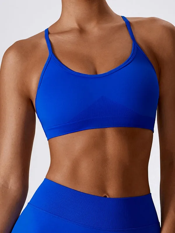 ZASUWA Female Cross Beautify Back Seamless Sports Bras